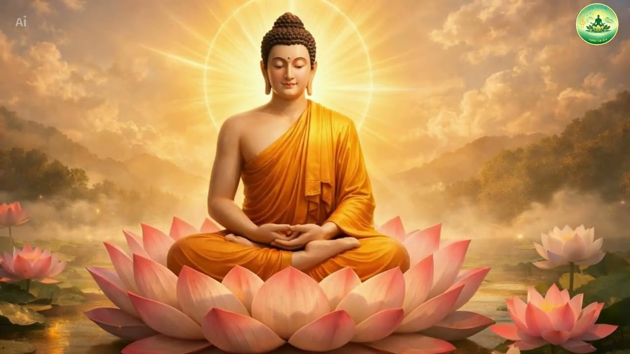Phật Ngồi Đài Sen | Nhạc Thiền 432Hz | Ánh Hào Quang Bình An