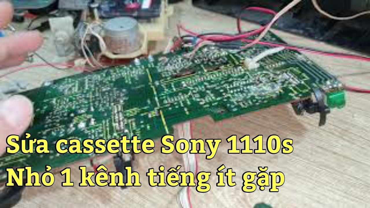 Sony 3-stick (cfs1110s) has a problem with one side and the sound is low. What is the cause?