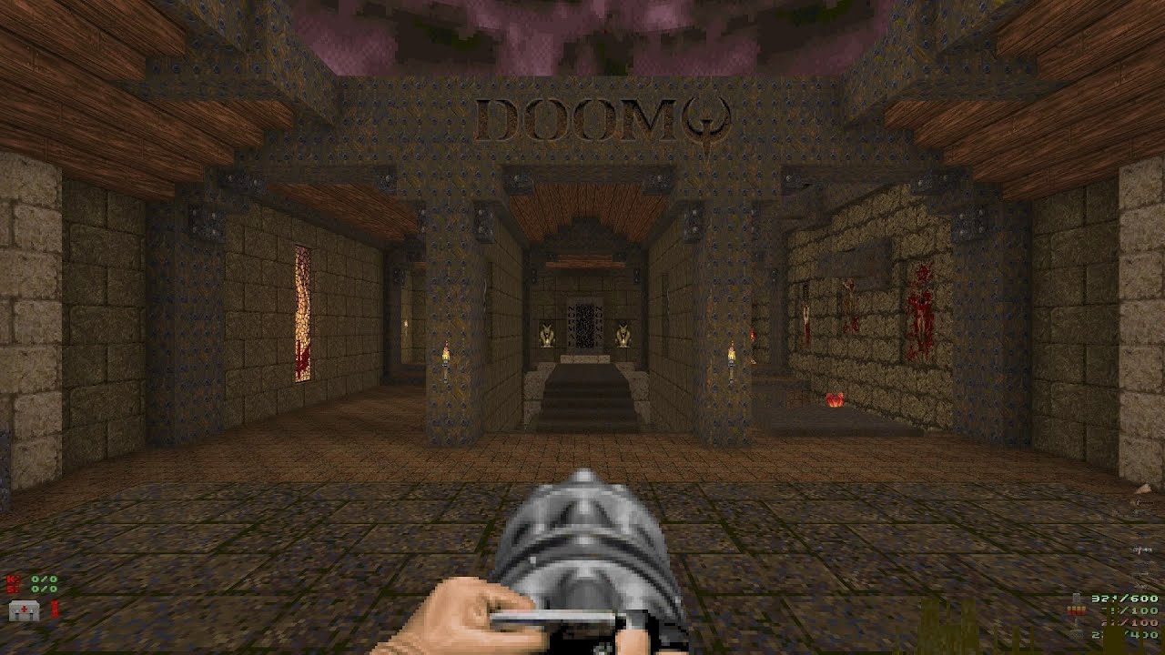 Doom 2: Dimension of the Boomed - longplay UV 100% secrets - Doom with Quake aesthetics