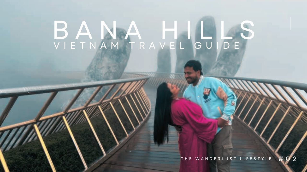 Bana Hills Vietnam- Golden Hands bridge with no crowd!! Overnight stay at French Village