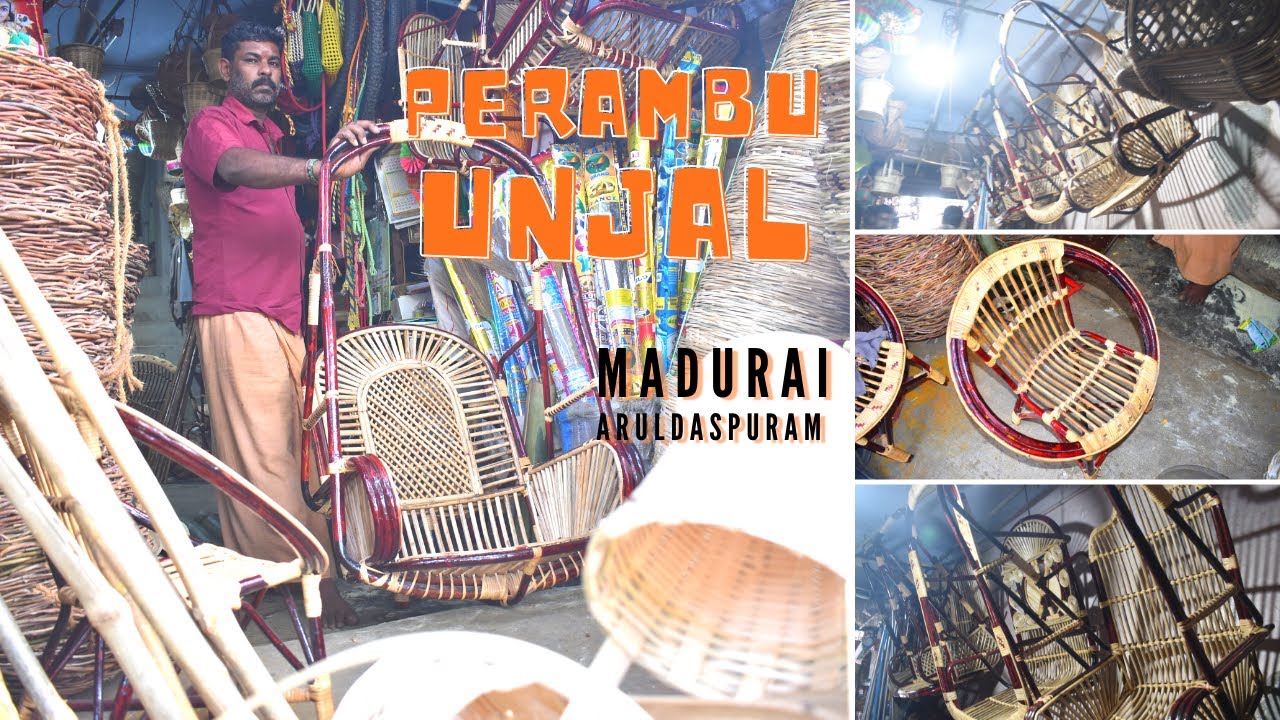 Perambu Mara Oonjal | Baby Sleeping Unjal | Cane Sofa Set | Madurai wholesale market