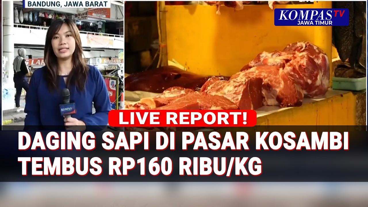 Pantauan Harga Sembako di Pasar Kosambi, Daging Sapi Tembus Rp160 Ribu