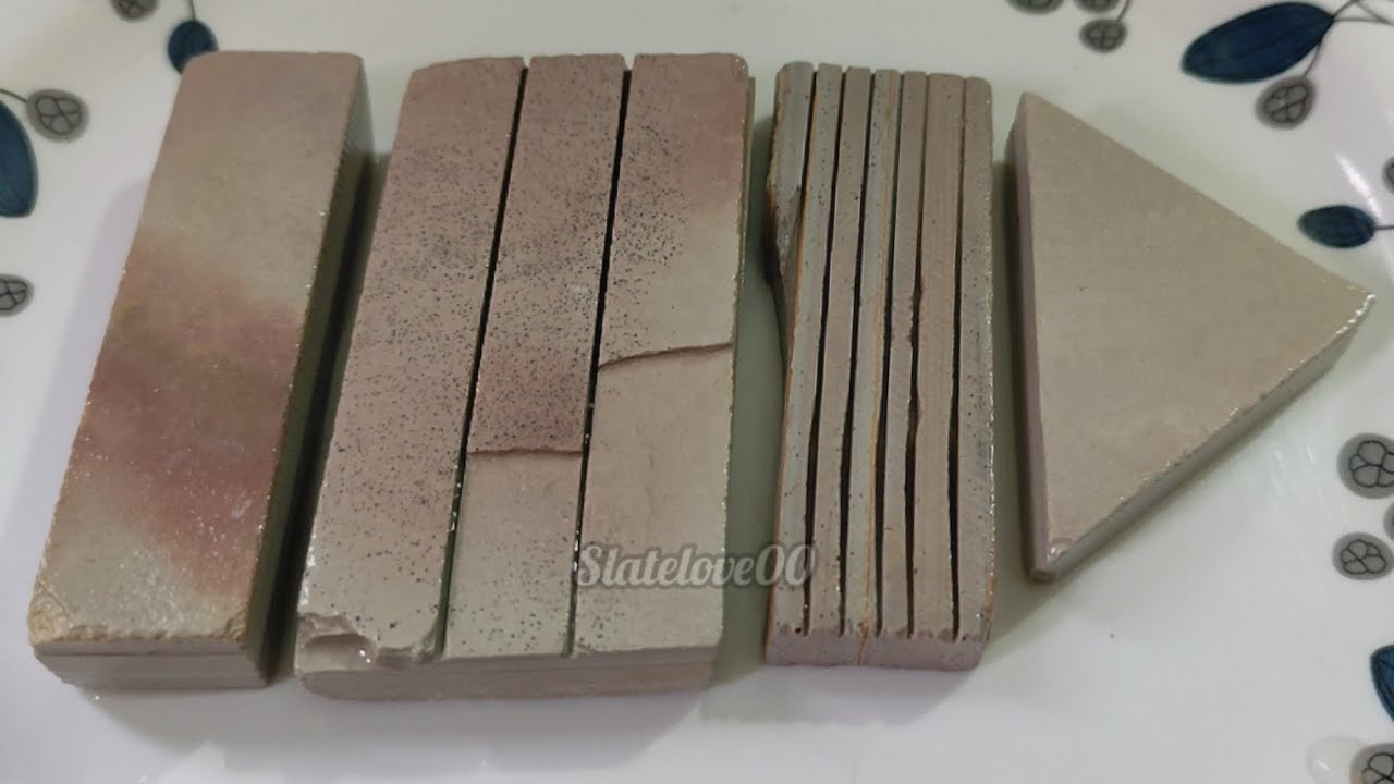 WHITE PINKISH SLATE ITEMS CRUNCHY CLEANING VIDEO EARTHY WHITE SLATE ITEMS KITKAT BAR GROOVES #viral 