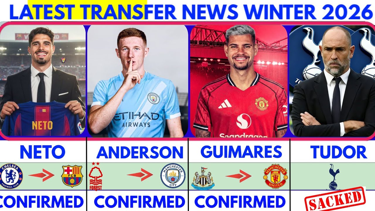 🚨LATEST CONFIRMED TRANSFER NEWS AND RUMOURS TRANSFER NEWS 2026|Tudor sacked😱 Guimares to unied🚨