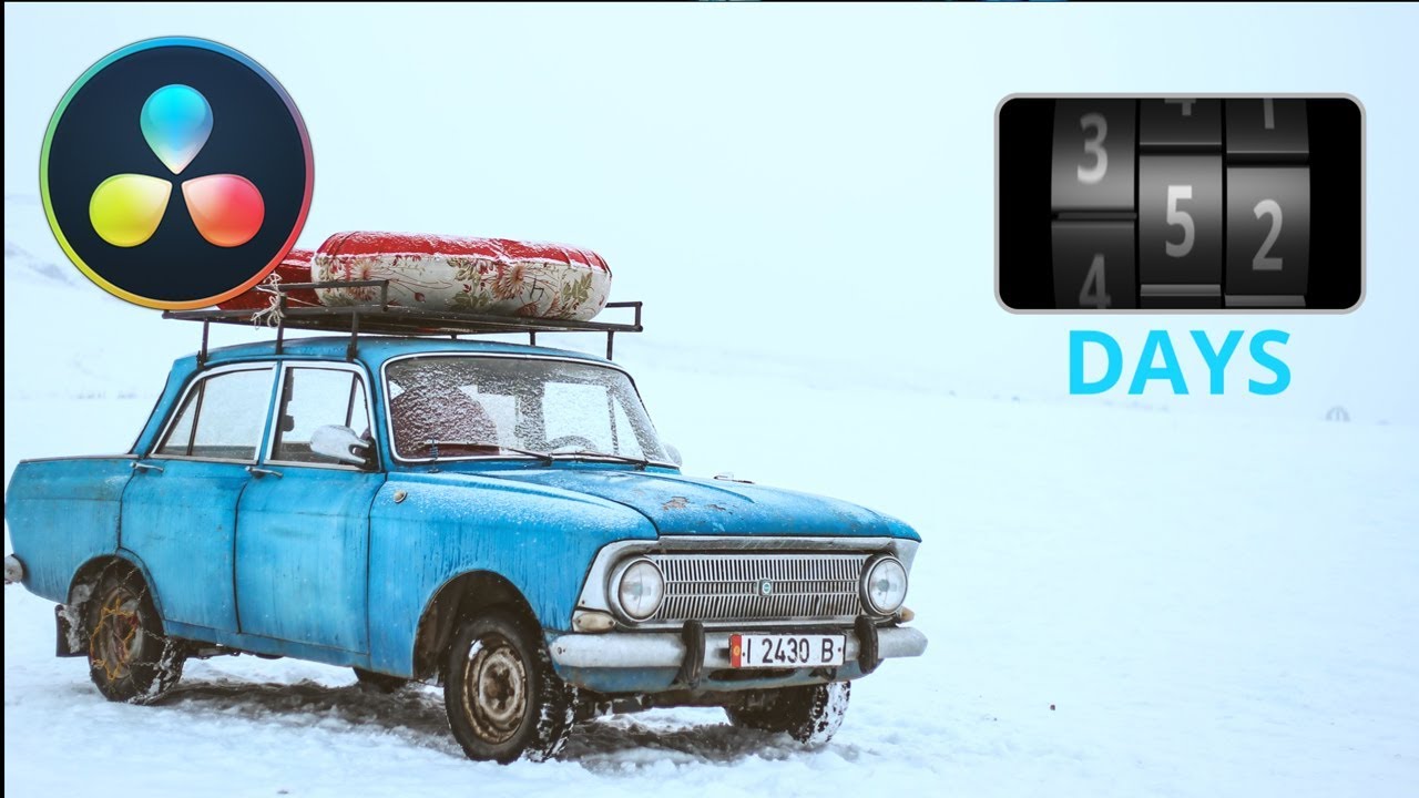 Build odometer in DaVinci Resolve