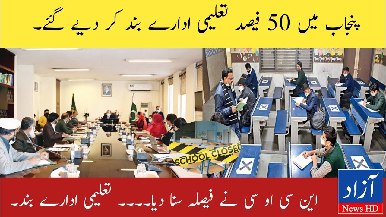 Shocking News For Students | School Closed 50% In Punjab | Education latest News | Azad News HD