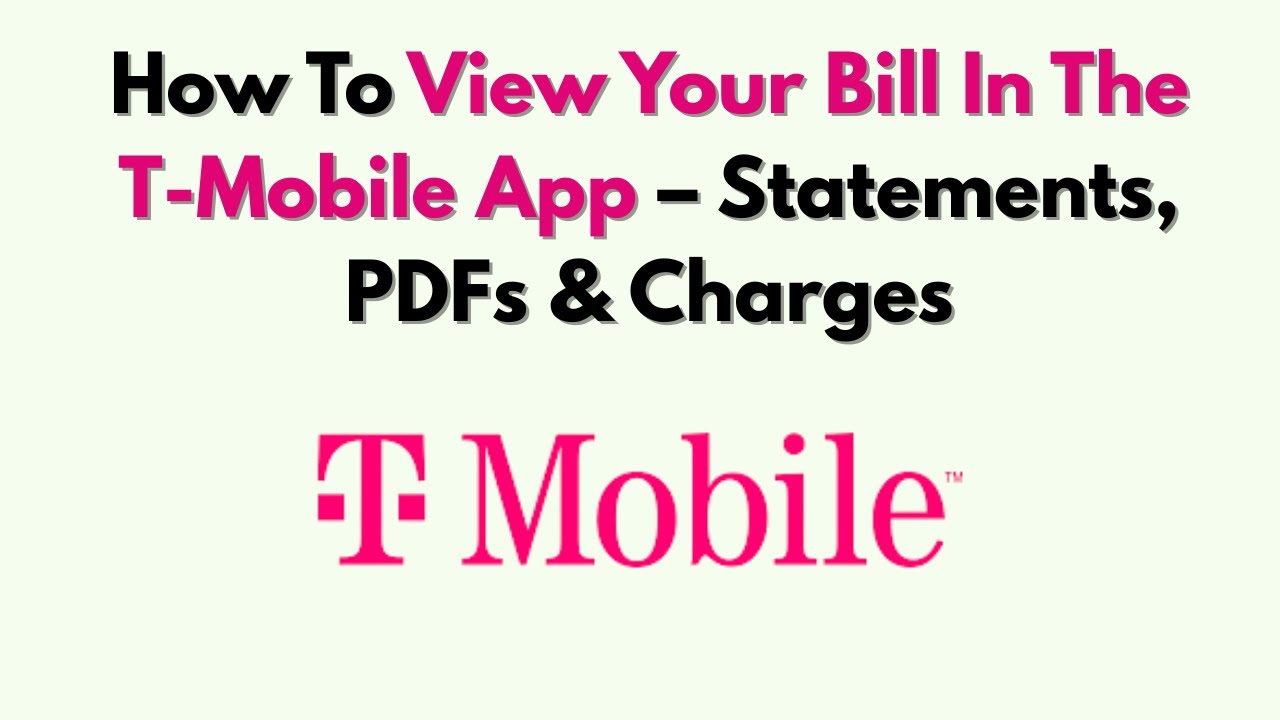 Как просмотреть счет в приложении T-Mobile &mdash; выписки, PDF-файлы и платежи