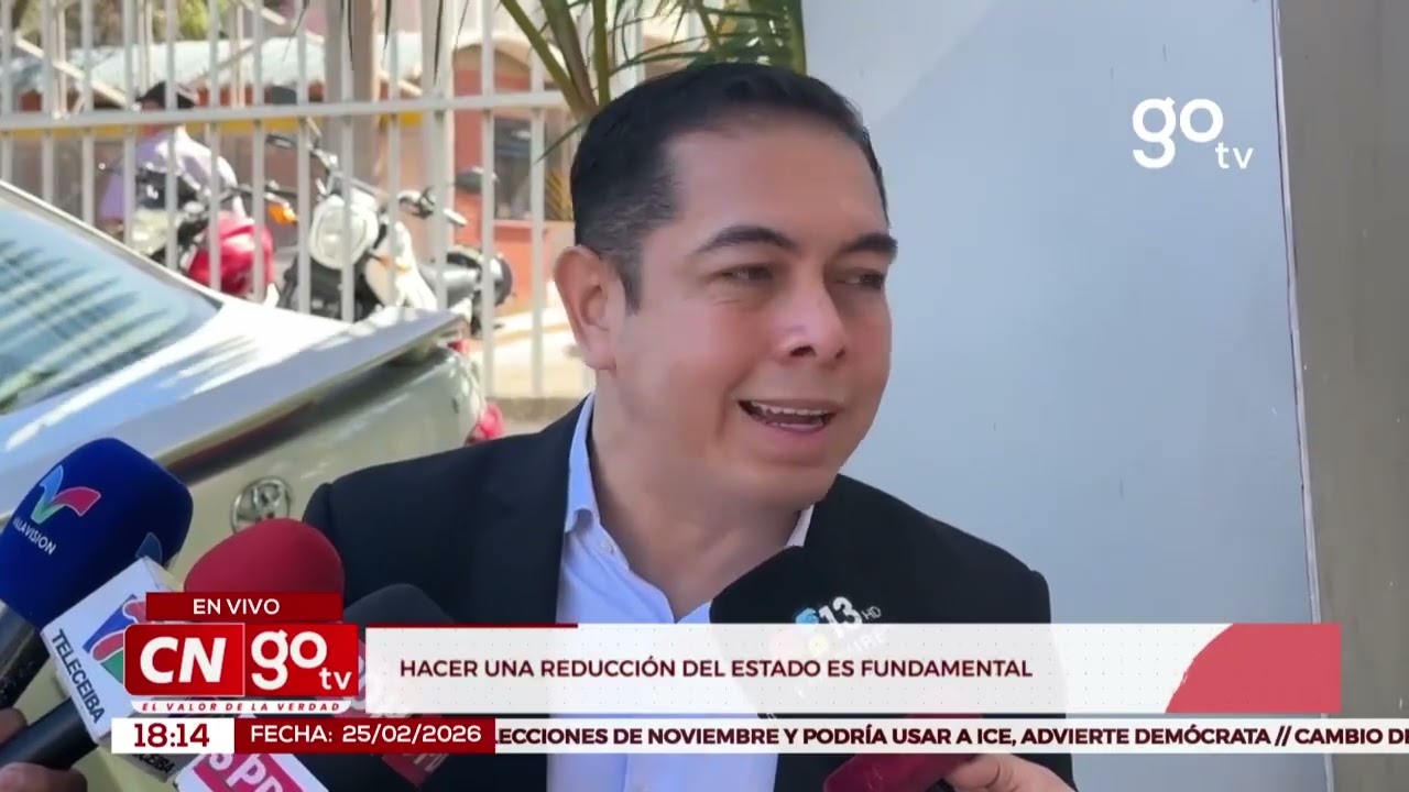Carlos Cálix afirma que reducir el tamaño del Estado es una medida fundamental