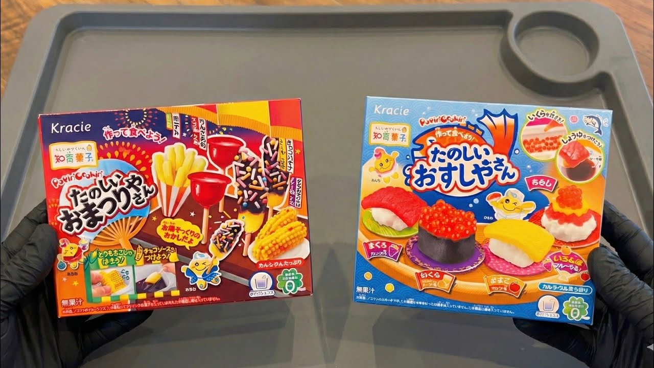 Делаем японские фестивальные сладости 🍣🍭 (Popin’ Cookin’)