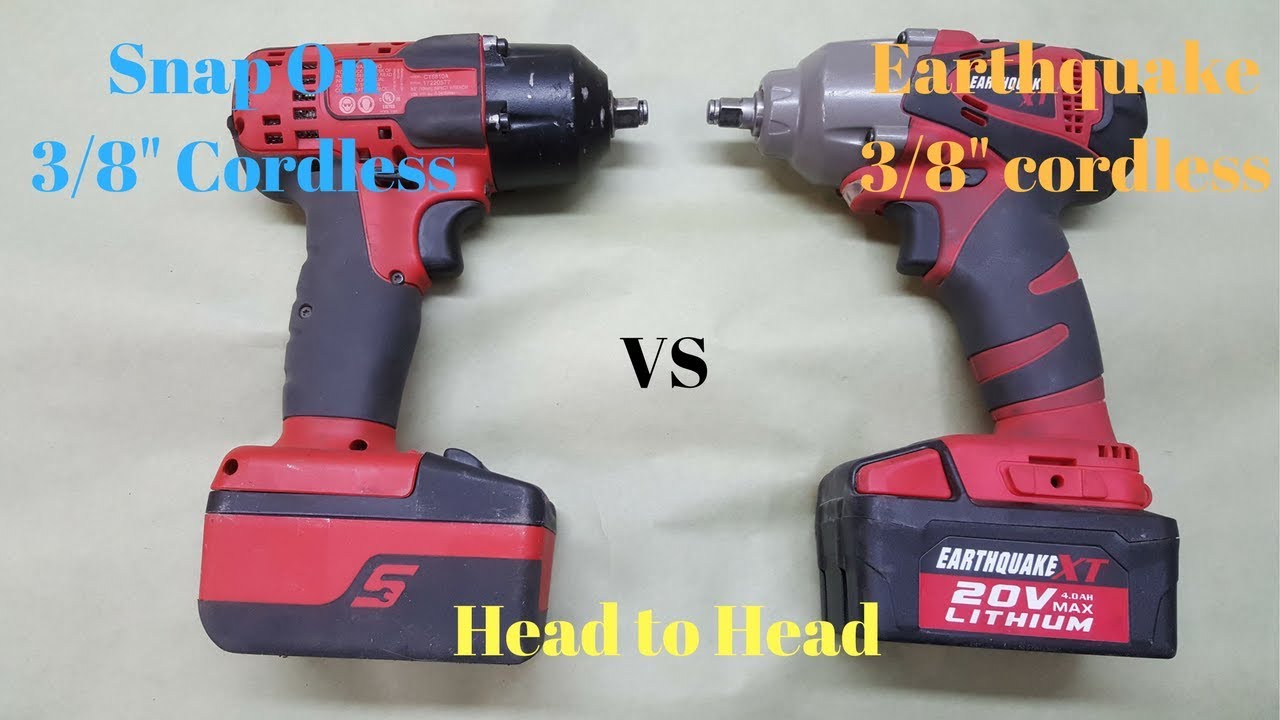 Snap On 3/8 cordless impact vs Earthquake 3/8 cordless impact