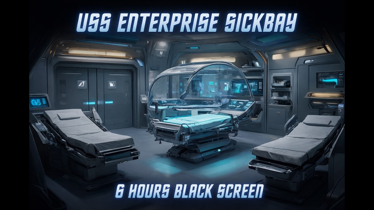 🚀 USS Enterprise Sickbay Ambience | Star Trek TNG Medical Bay Sounds for Sleep, Study & Relax 6 hour