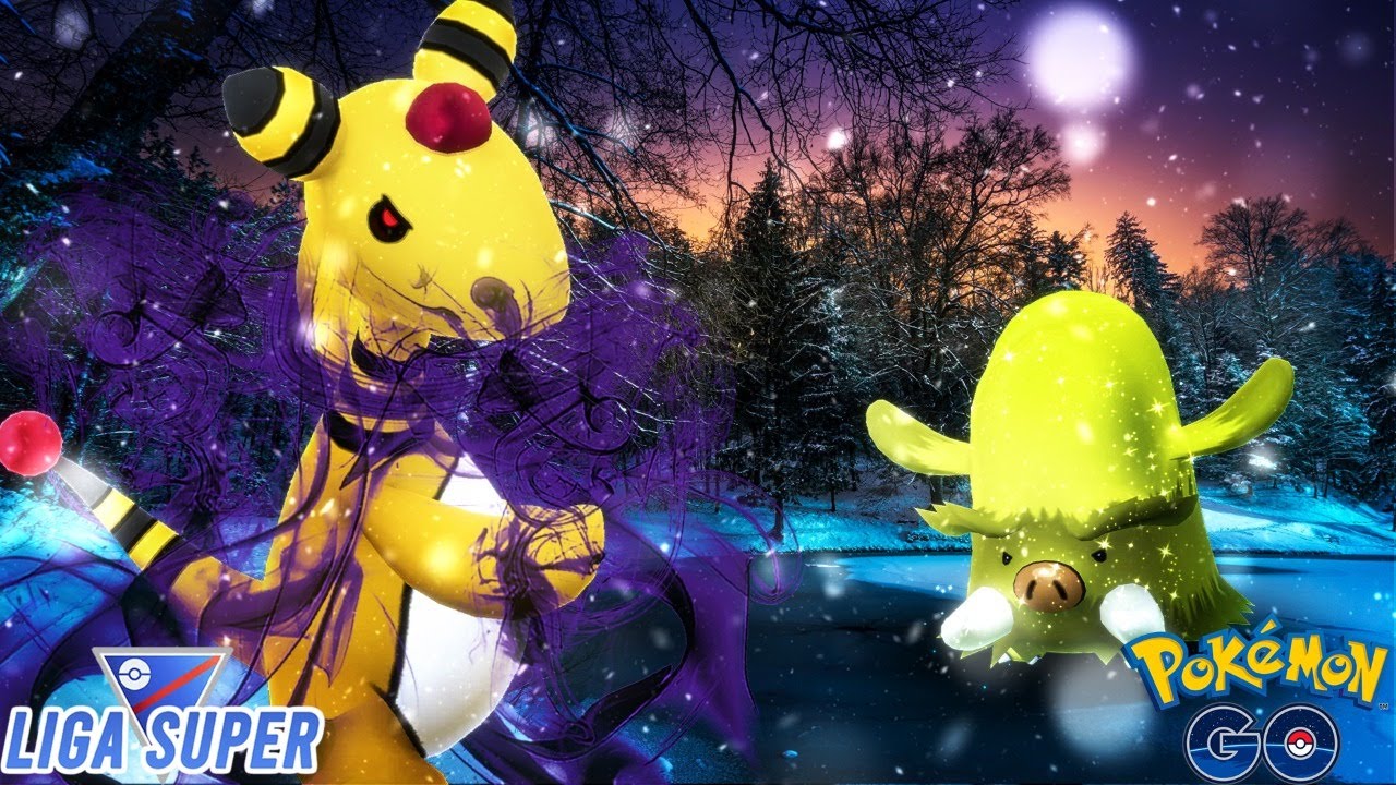 ¡WOW! ¡AMPHAROS SHADOW CON GIRO VIL ME ENCANTÓ + PILOSWINE CON FUERZA EQUINA!-Pokémon Go PvP