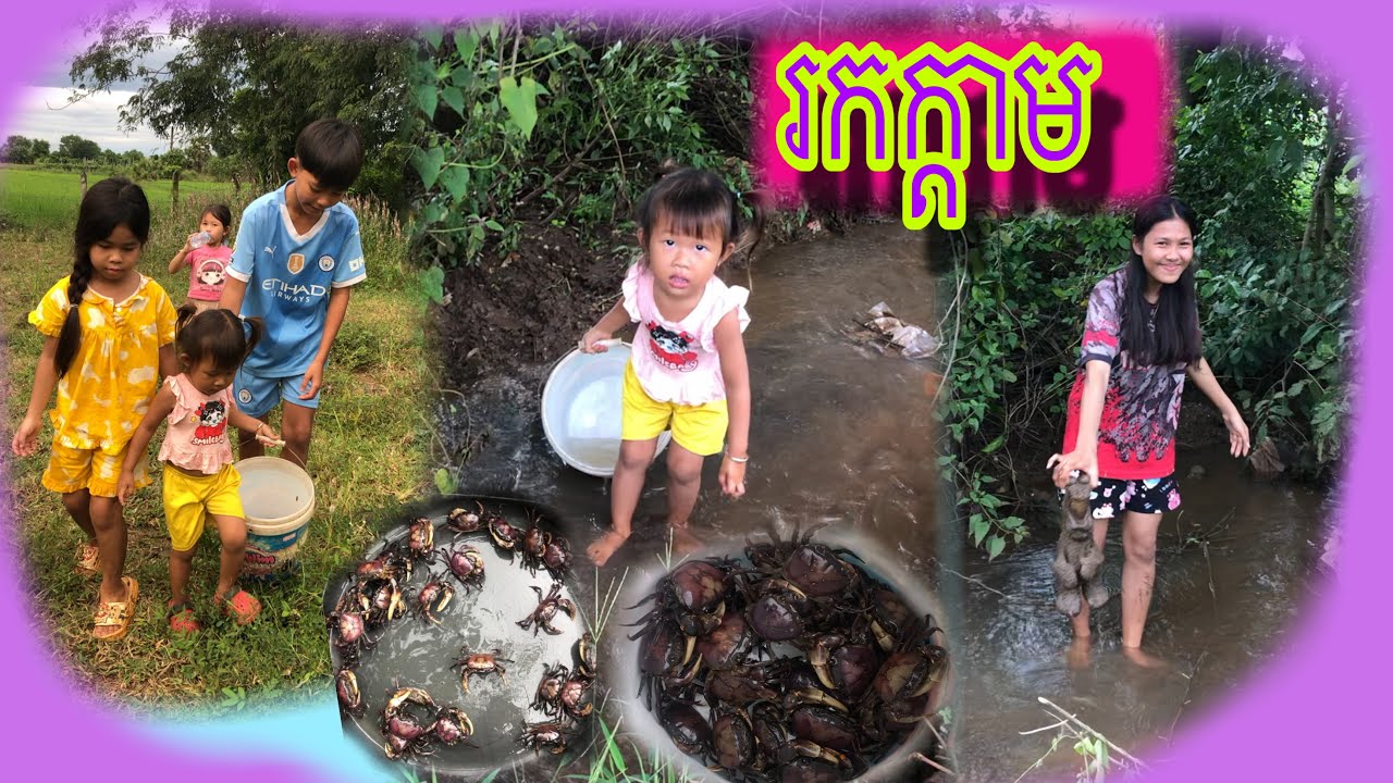 ក្មេងៗដើរ រកក្ដាម