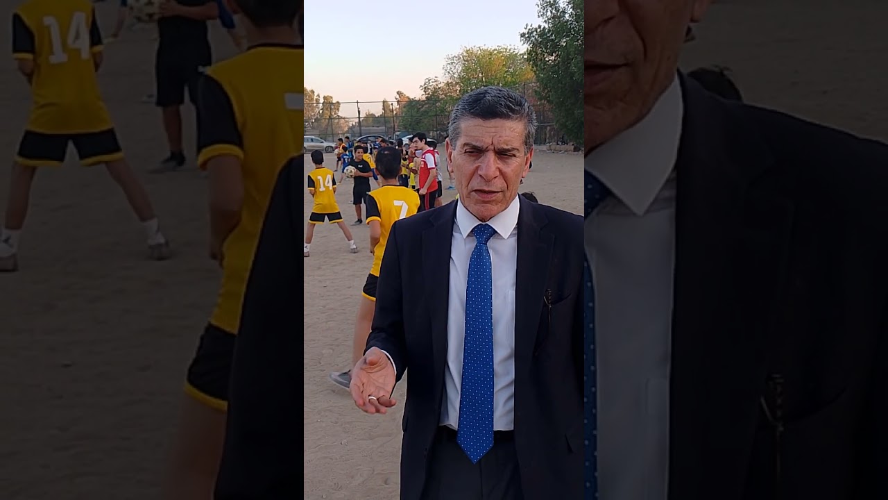 جانب من لقاء مع الكابتن عكار علي المشرف العام لٱكاديمية الشهيد احمد سلام المجانيه