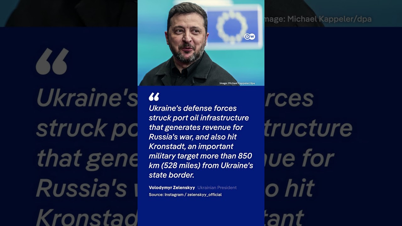 Ukraine strikes Russian oil terminal near St. Petersburg | DW News