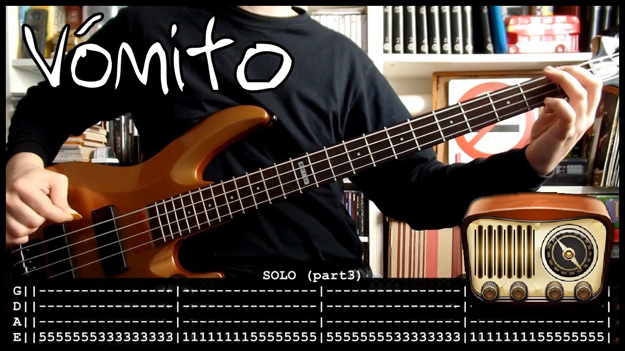 VÓMITO 🤮 - Radio terror (bass cover w/ Tabs & lyrics)