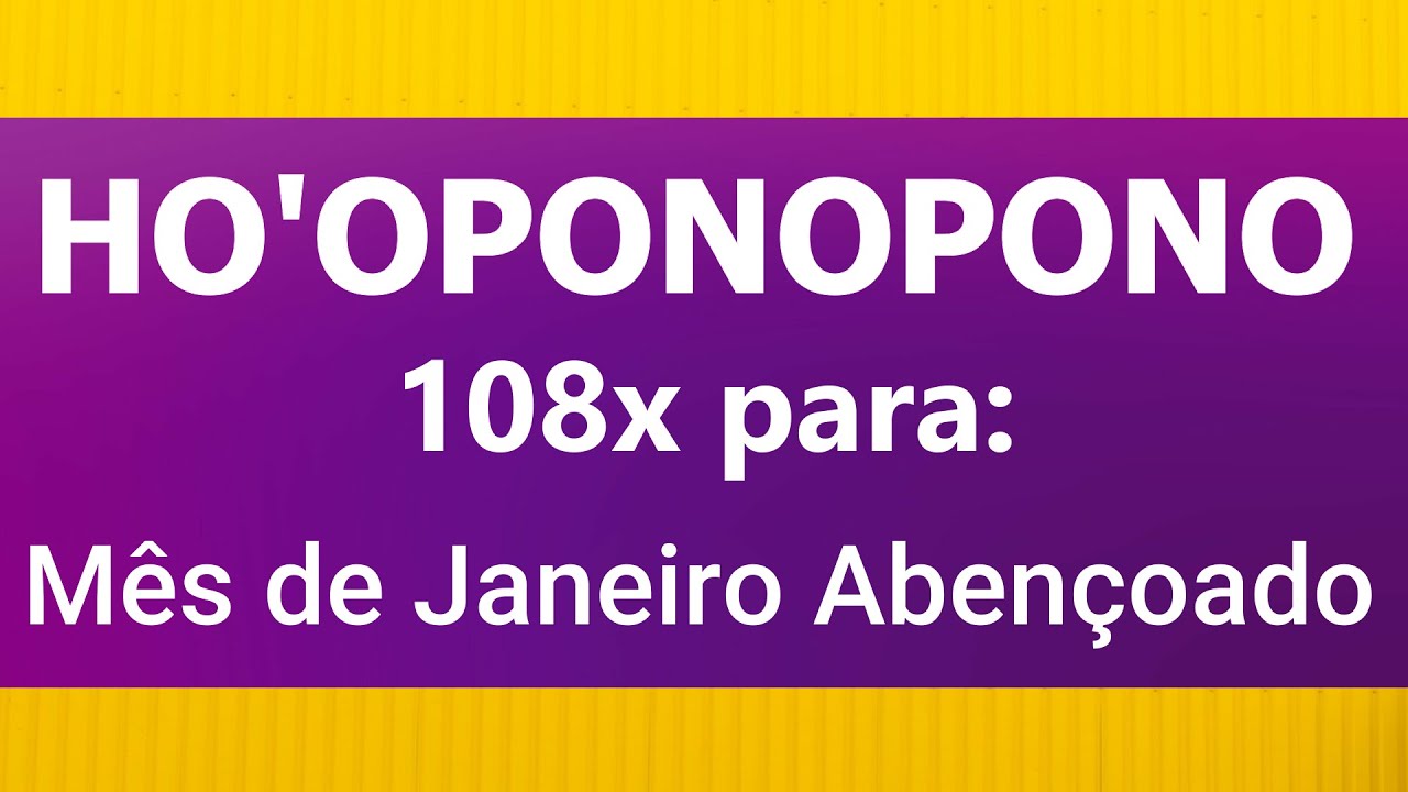 Ho'oponopono Abençoado para 