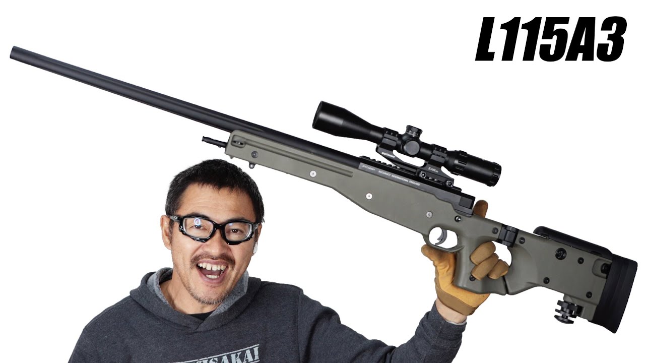 L115A3 ボルトアクションスナイパーライフル CYMA CM706 OD AWM Magnum エアコキ エアガンレビュー COD BattleField