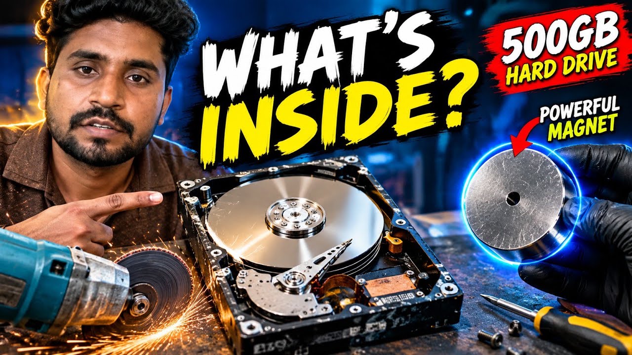 How I Extracted the World's Strongest $0 Magnet from a Dead Hard Drive! 🧲