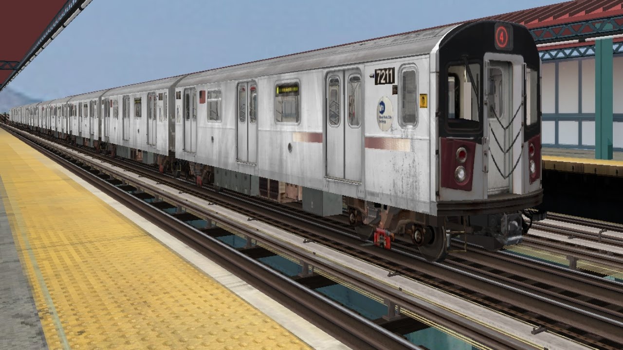 openbve short Vid : { R142A } { 4 }161 street lay up to crown heights utica ave