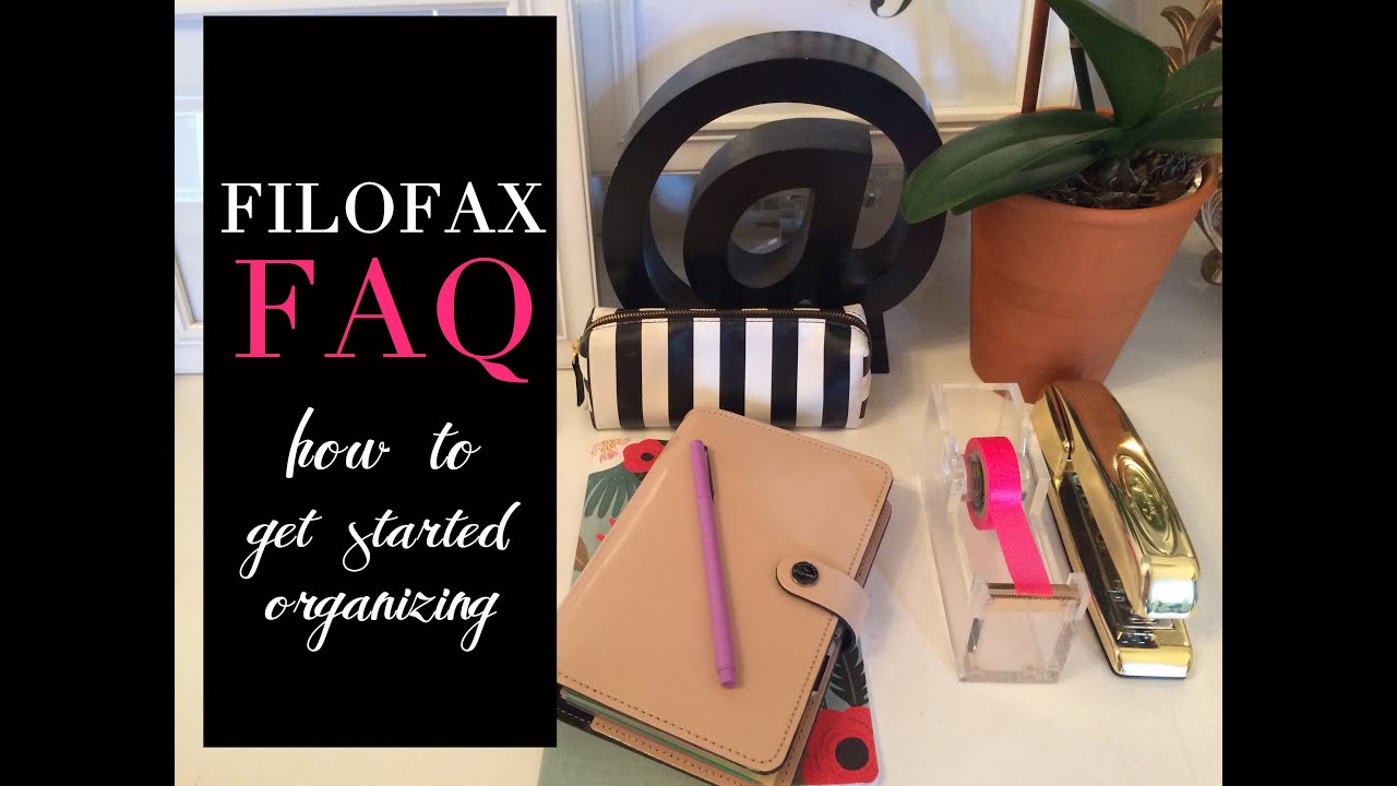 FAQ | How to Get Started Organizing with a Filofax