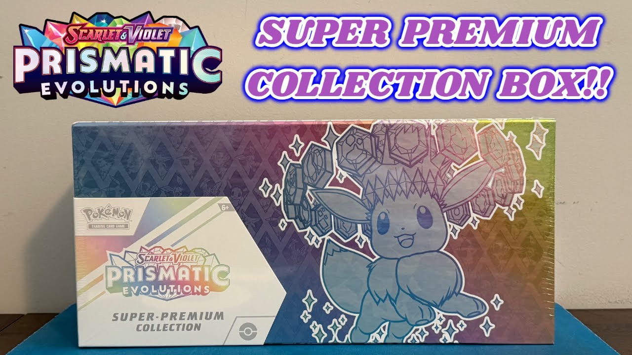 Opening the NEW PRISMATIC EVOLUTIONS Super Premium Collection Box!!