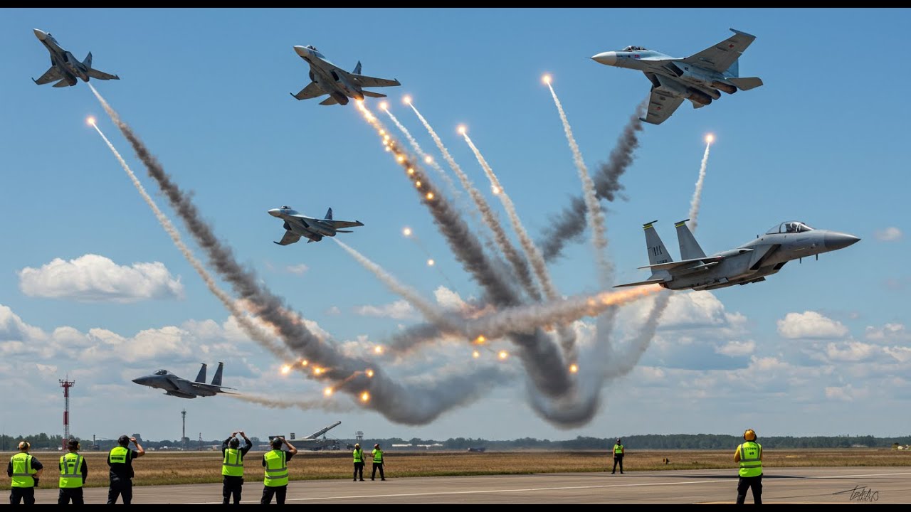 🏆 TENSE MOMENT: F-15 Pilots SCRAMBLE to Intercept Russian Su-27s!