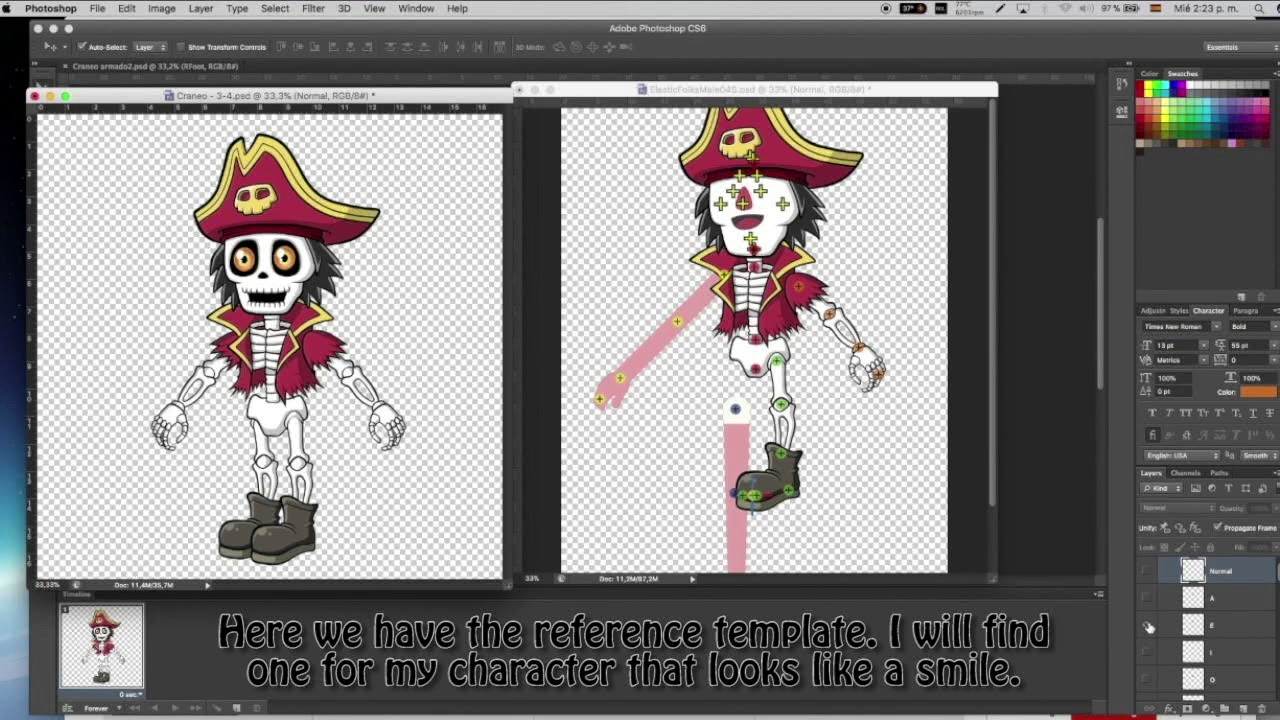CrazyTalk Animator 3 Tutorial (SPANISH) - Create custom G3 Character with PSD by Lunacreciente