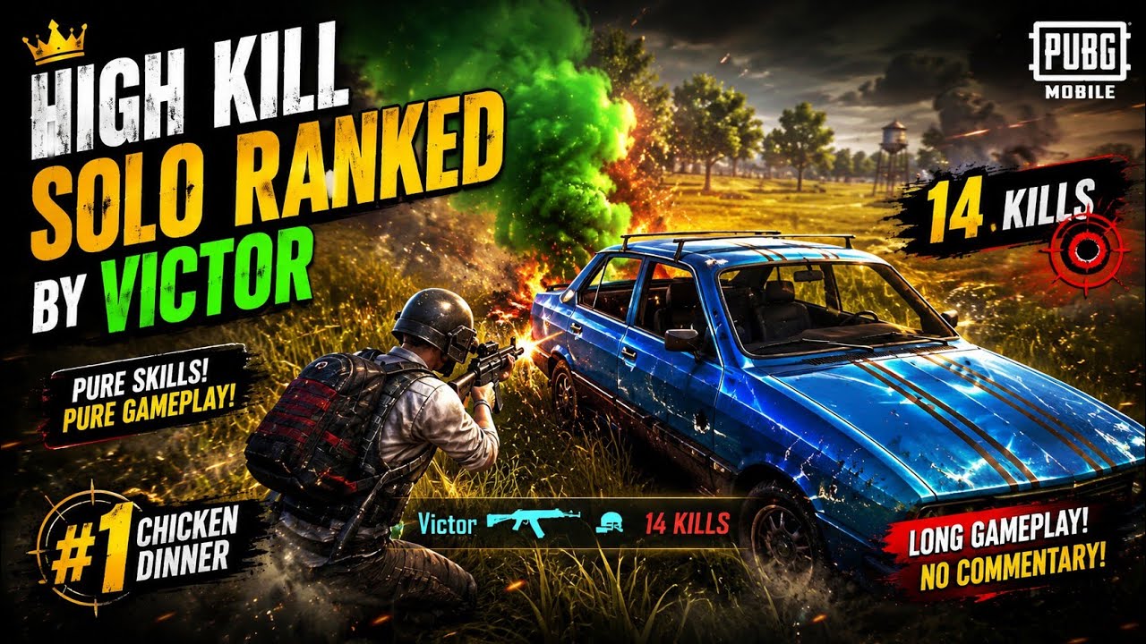 High Kill Solo Ranked by Victor | PUBG Mobile Long Gameplay