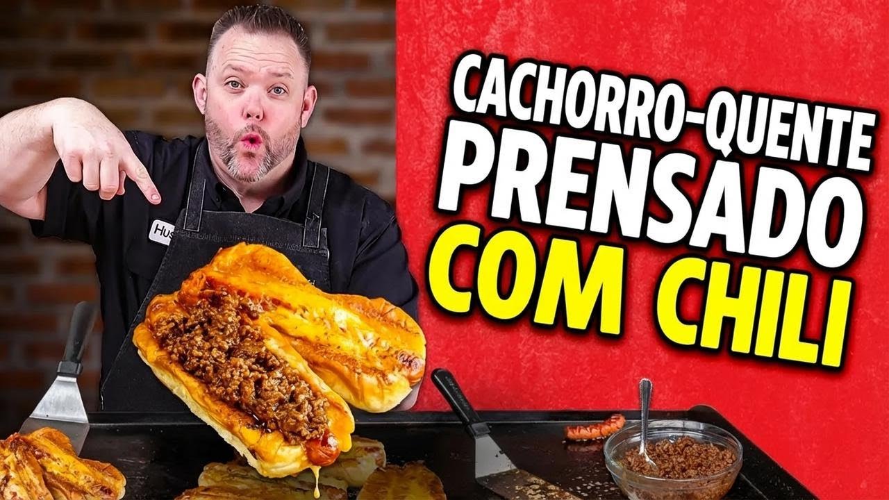 O famoso sanduíche de cachorro-quente e queijo ficou ainda melhor com chili