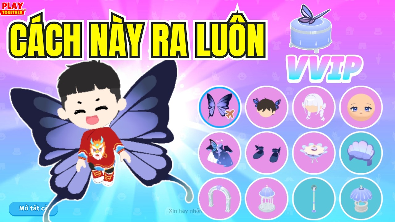 Toan Yolo Mở Hộp Bốc Thăm Bướm Sao Xanh Cánh Nữ Bằng Cách Này Nhận Cánh | Play Together