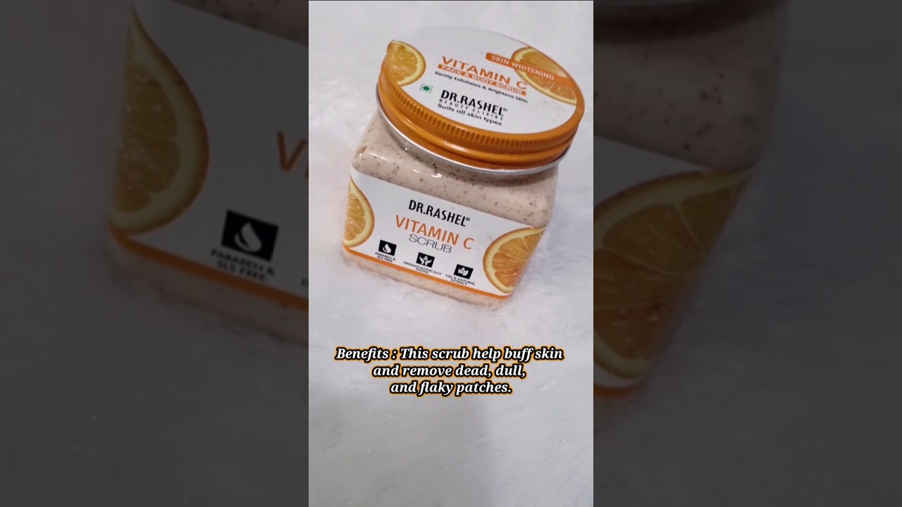 Dr Rashel Vitamin C Scrub review || Most Effective Scrub #skincare #ytshorts