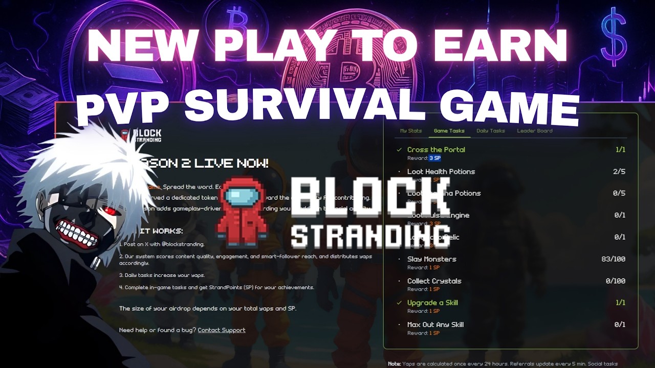 Эта PvP-игра в Солане платит вам за выживание 💀 (раздача Block Stranding)