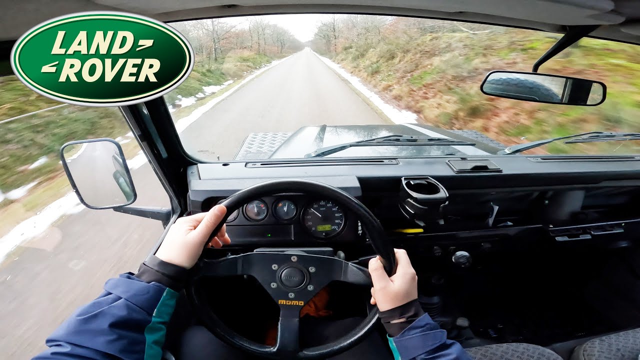 1999 - Straight Piped - Land Rover Defender TD5 | POV Drive around, sound and acceleration