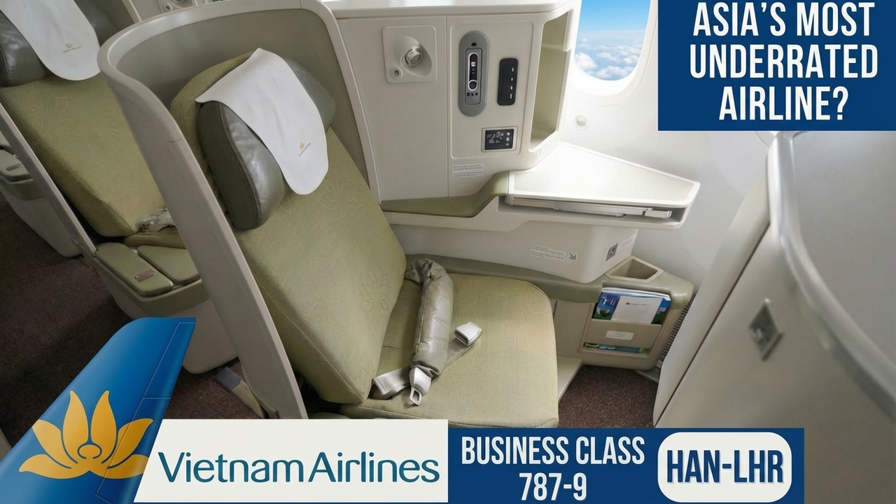 Обзор бизнес-класса Boeing 787-9 авиакомпании Vietnam Airlines · Ханой - Лондон
