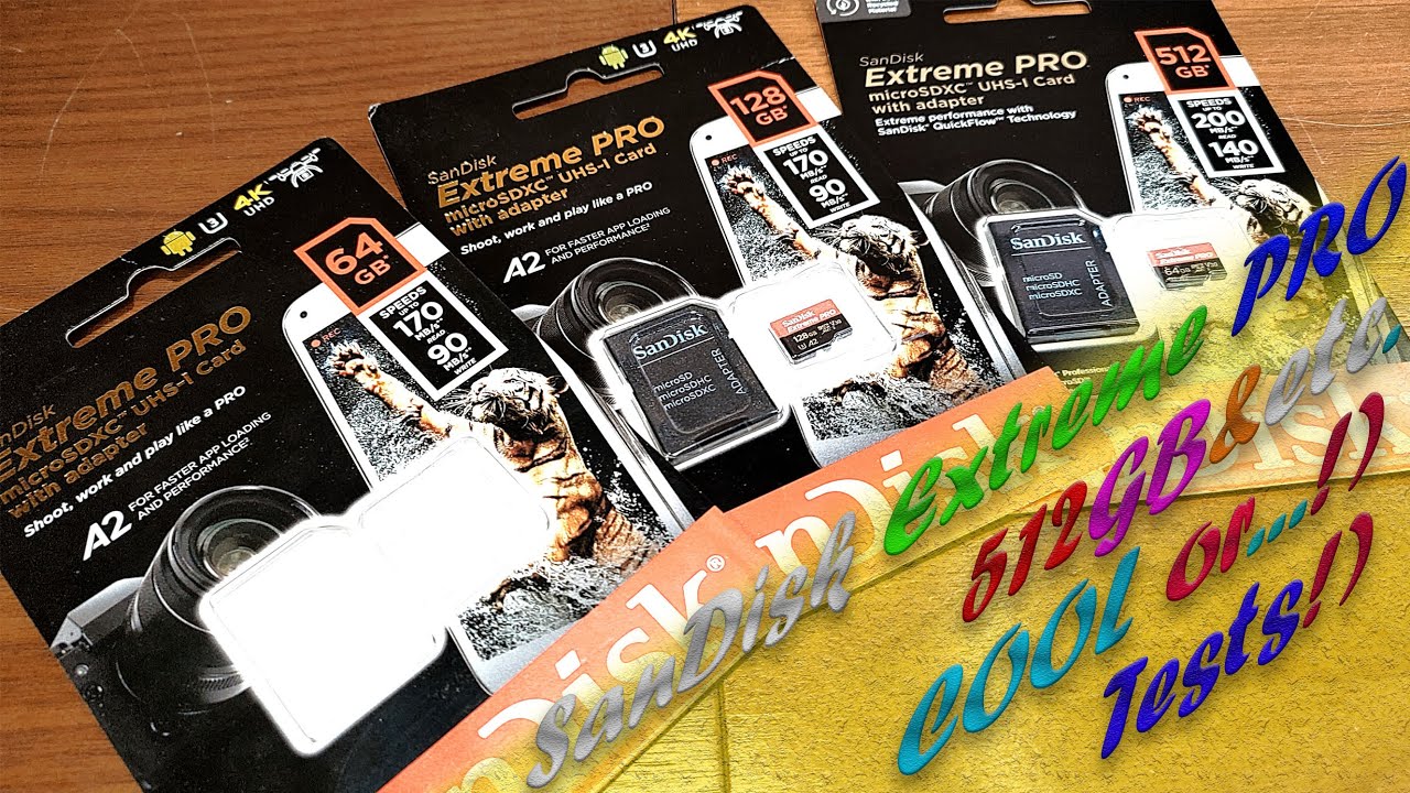 Карта памяти SanDisk Extreme Pro 512ГБ microSDXC. Чё, все ровненько 64ГБ,  128ГБ и 512ГБ или...!)