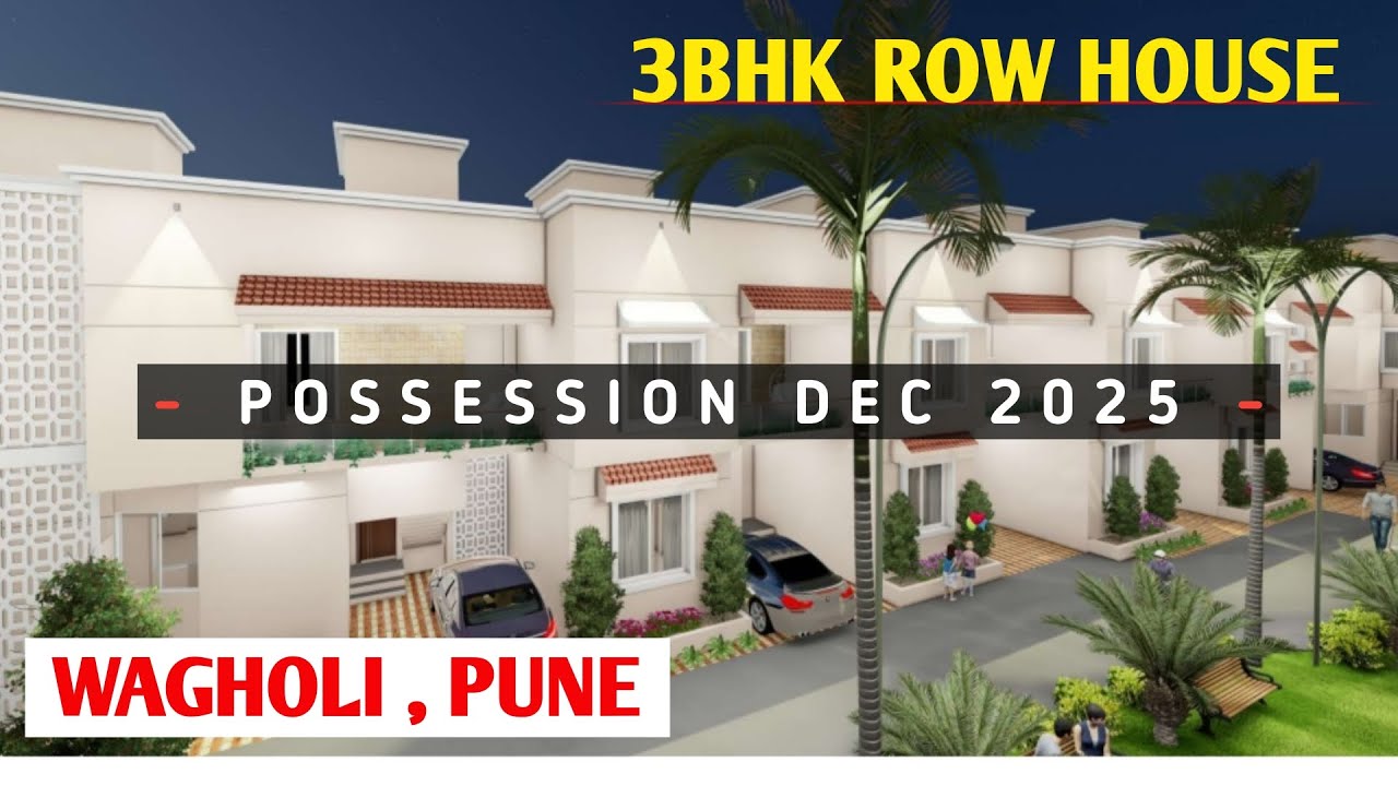 Row House in Wagholi Pune || 3BHK Row House || Wagholi Pune || Nearing Poss. || Call Us☎️ 8446513412