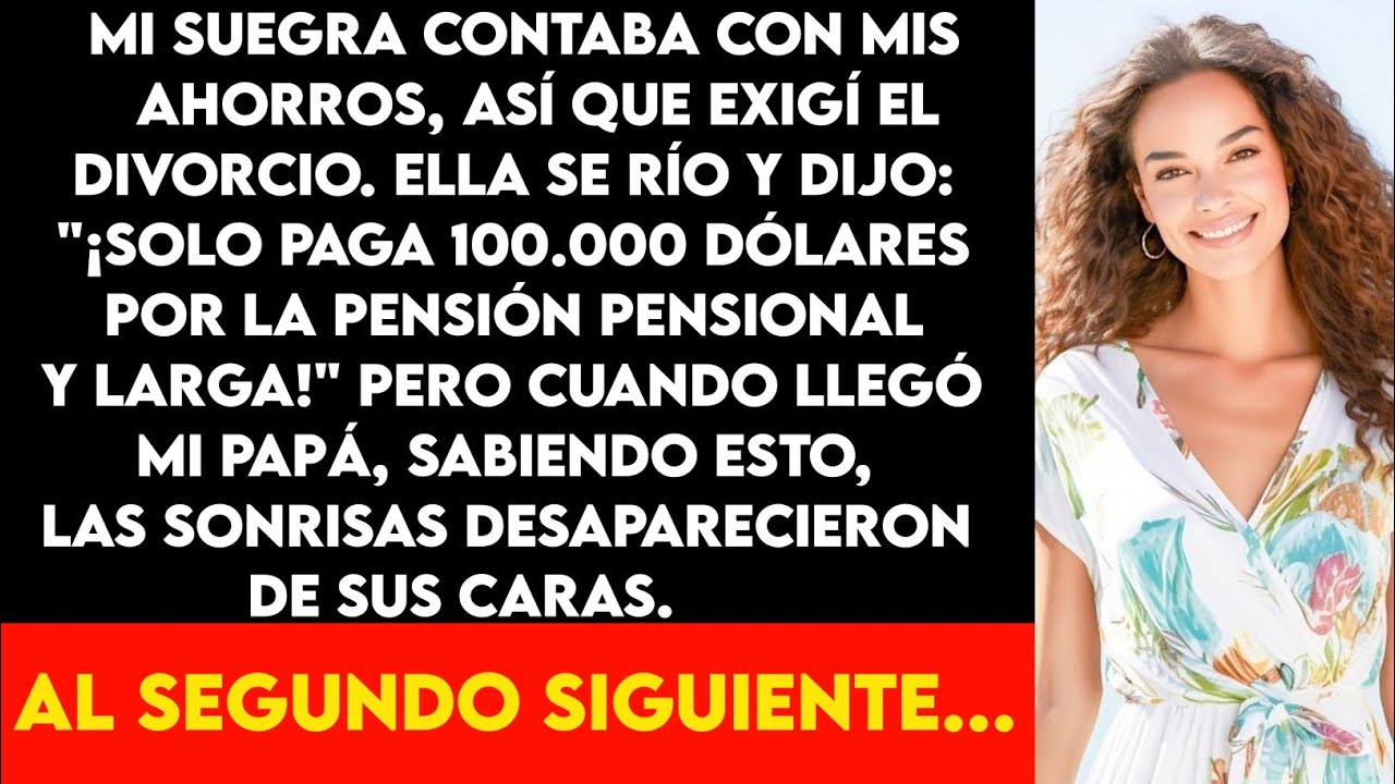 Mi suegra contaba con mis ahorros, así que declaré el divorcio. Ella dijo: 