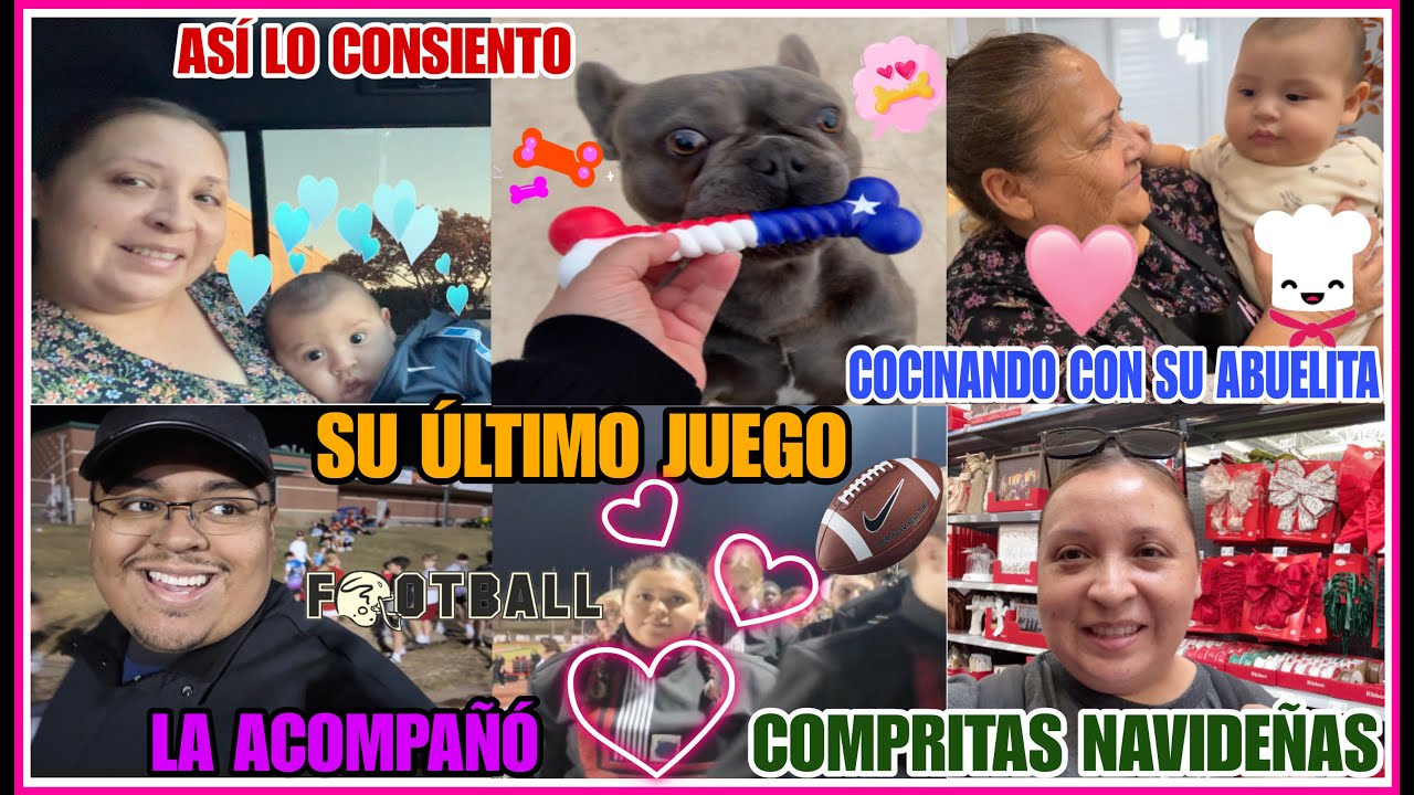 ‼️LA ACOMPAÑA EN SU ÚLTIMO JUEGO🏈COMPRAS NAVIDEÑAS🎄COCINANDO CON SU ABUELITA