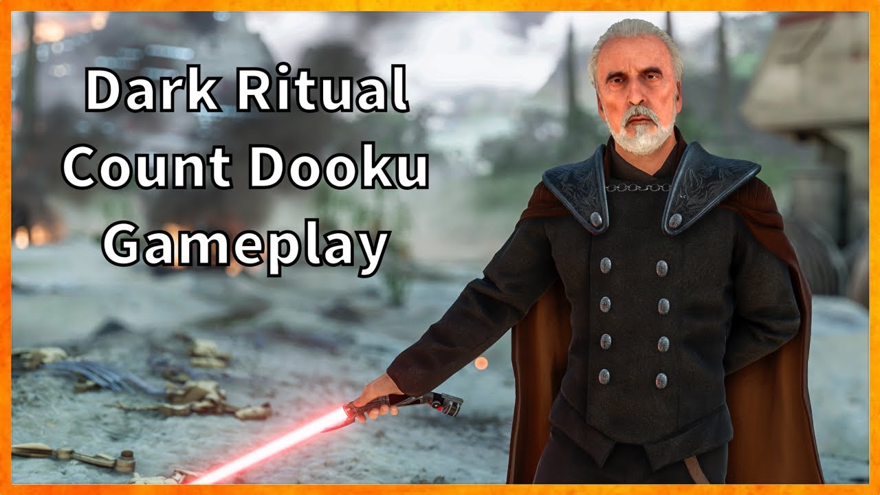 Dark Ritual Count Dooku Gameplay Star Wars Battlefront 2