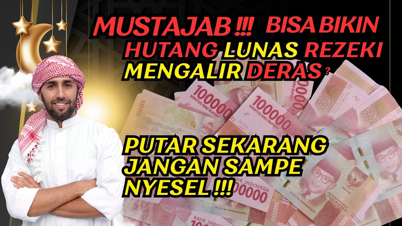 BIKIN BAHAGIA ‼️HUTANG LUNAS REZEKI NGALIR DERAS ?‼️DOA DZIKIR PELUNAS HUTANG PENARIK REZEKI?