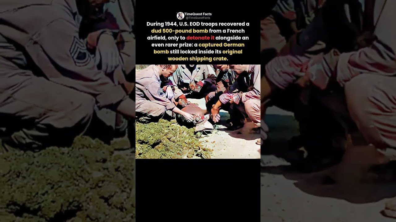 Unboxing a Nazi Bomb in 1944! #shorts