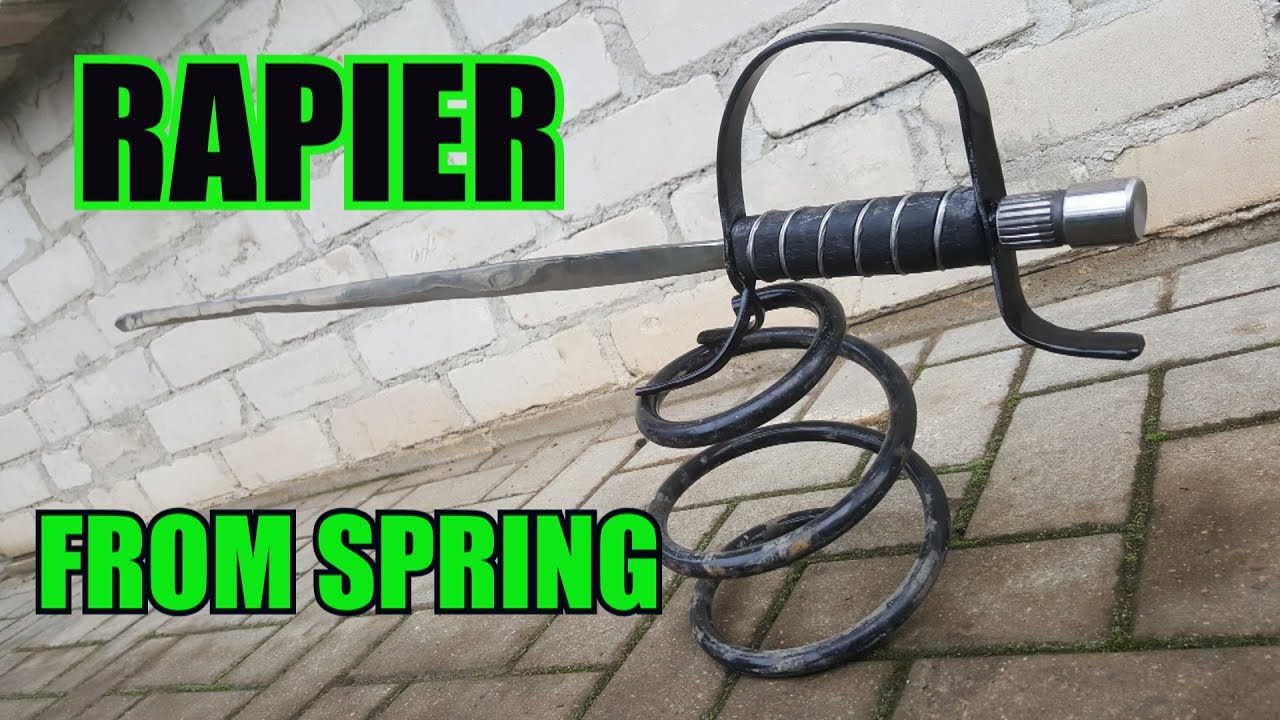 Forging a Rapier from Car Spring