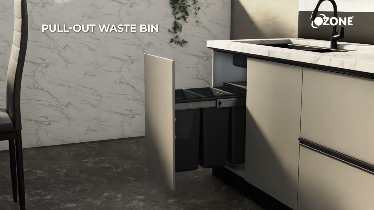 Ozone |  Kitchen Pull-out Waste Bin