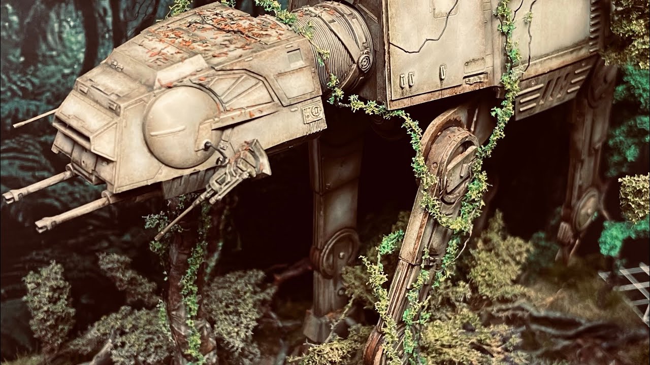 AT-AT 1:144 Star Wars Diorama „…a long time ago…” part 2 / SciFi models / Bandai Kit & scratch