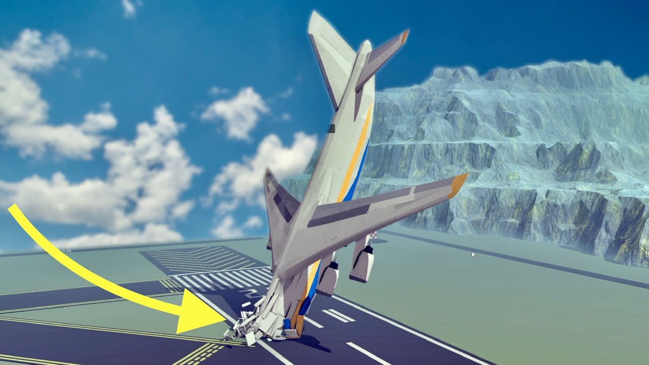 MOST Realistic Plane CRASH ANIMATION In BESIEGE Flight Simulator
