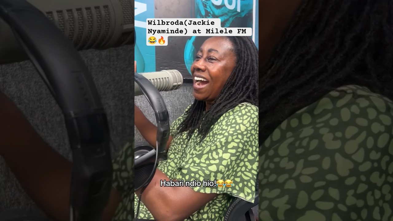 Wilbroda(Jackie Nyaminde)at Milele FM😂🔥#trending #awinja #comedy #mileledrive #radiopresenter #funny