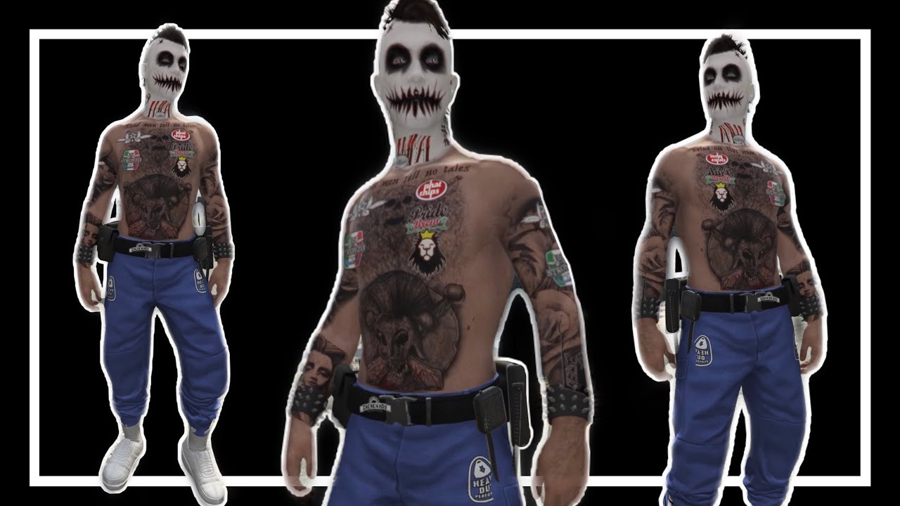 GTA Online: Male No top/Joggers one BEFF outfit