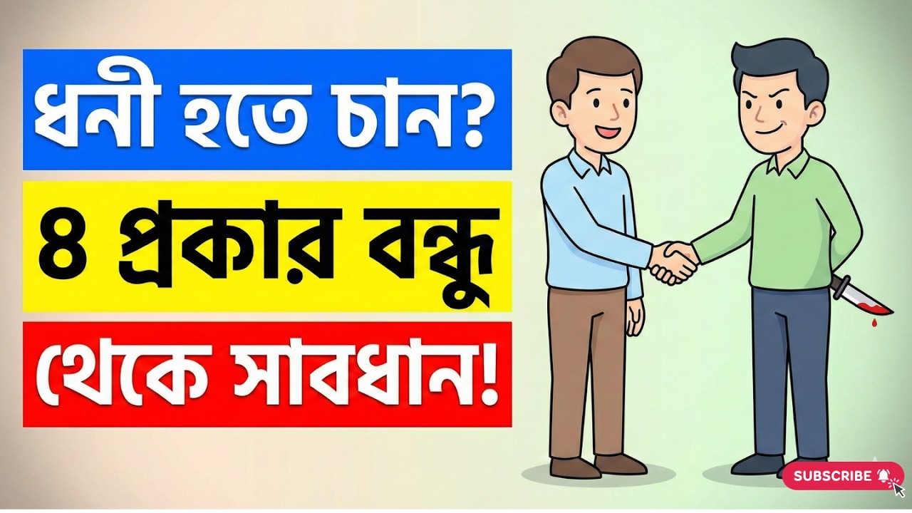 ধনী হওয়ার স্বপ্ন দেখছেন? আগে এই 4 ধরনের বন্ধু চিনুন | সফলতার রহস্য 💰