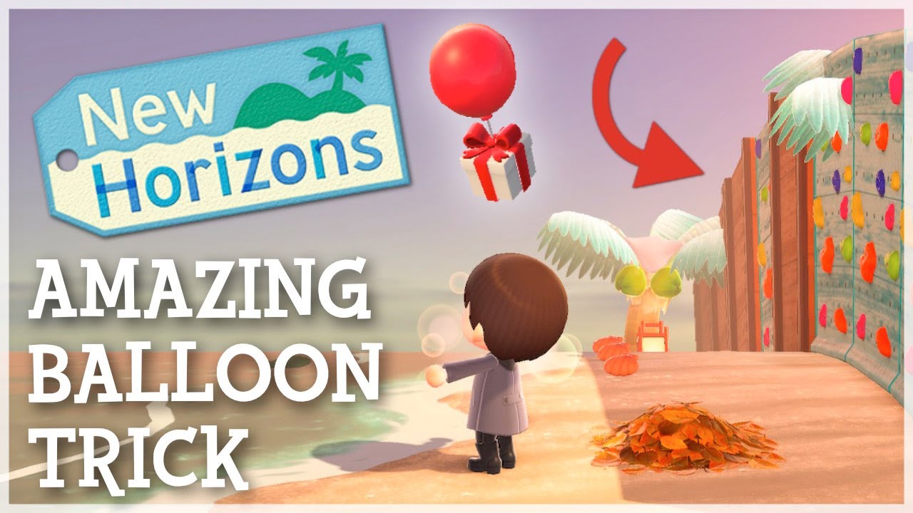 Animal Crossing New Horizons - AMAZING Balloon Trick Revealed (Get DIY Recipes)